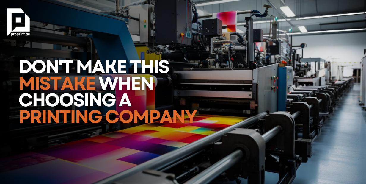 choosing a printing company