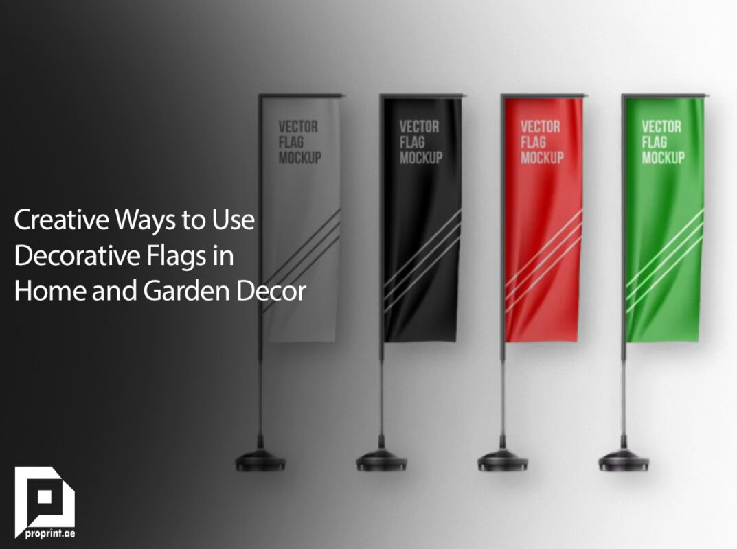 Decorative Flags in Home