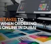 Top Mistakes to Avoid When Ordering Prints Online in Dubai